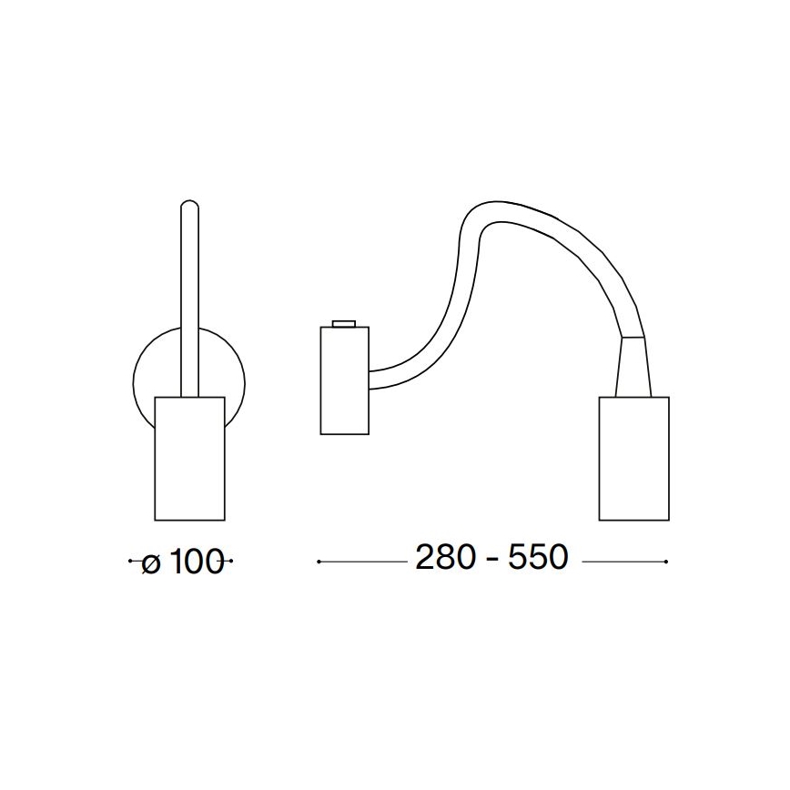 Ideal Lux - LED Joustava pieni lamppu LED/3W/230V valkoinen