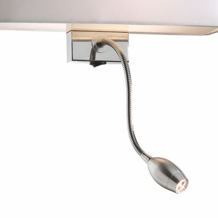 Ideal Lux - LED Joustava seinävalaisin HOTEL 1xE27/60W + LED/1,5W/230V