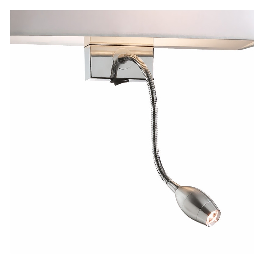 Ideal Lux - LED Joustava seinävalaisin HOTEL 1xE27/60W + LED/1,5W/230V