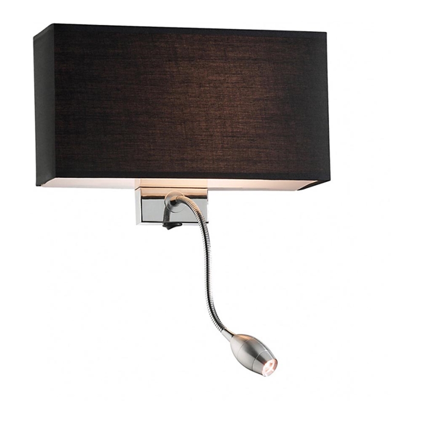 Ideal Lux - LED Joustava seinävalaisin HOTEL 1xE27/60W + LED/1,5W/230V