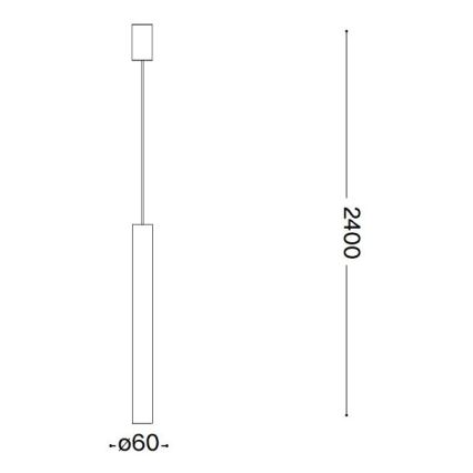 Ideal Lux - LED-kattokruunu johdossa 1xGU10/7W/230V CRI90 kupari