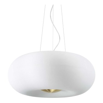 Ideal Lux - LED-kattokruunu johdossa ARIZONA 5xGX53/9W/230V halkaisija 52 cm valkoinen
