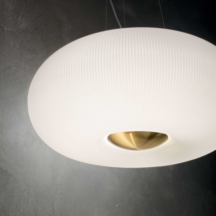 Ideal Lux - LED-kattokruunu johdossa ARIZONA 5xGX53/9W/230V halkaisija 52 cm valkoinen