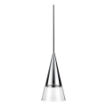 Ideal Lux - LED-kattokruunu johdossa CONO 1xGU10/7W/230V halkaisija 15 cm CRI 90 kiiltävä kromi