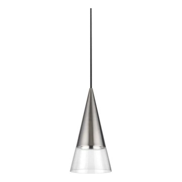 Ideal Lux - LED-kattokruunu johdossa CONO 1xGU10/7W/230V halkaisija 15 cm CRI 90 mattakromi