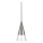 Ideal Lux - LED-kattokruunu johdossa CONO 1xGU10/7W/230V halkaisija 15 cm CRI 90 mattakromi