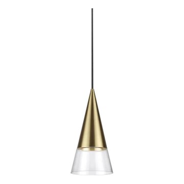 Ideal Lux - LED-kattokruunu johdossa CONO 1xGU10/7W/230V halkaisija 15 cm CRI 90 messinki