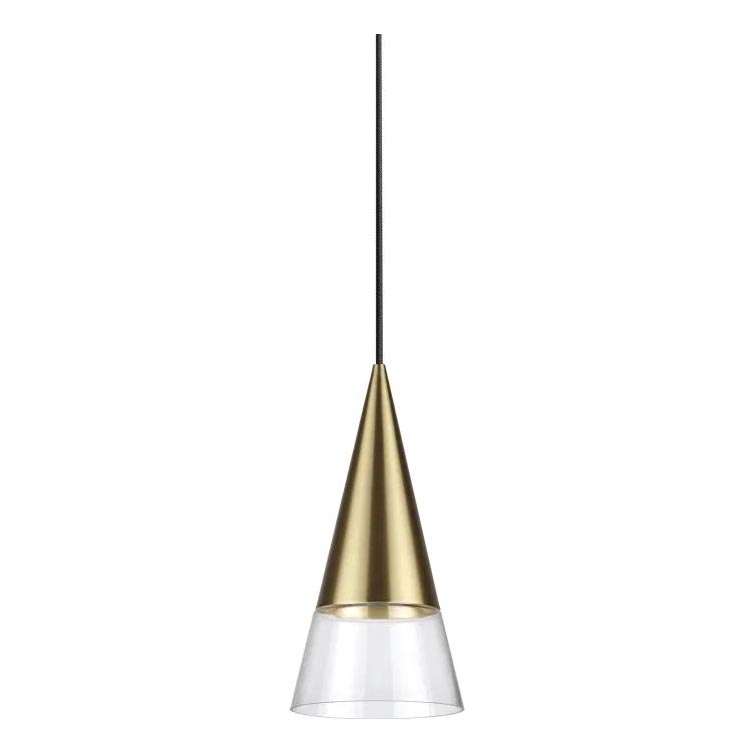 Ideal Lux - LED-kattokruunu johdossa CONO 1xGU10/7W/230V halkaisija 15 cm CRI 90 messinki