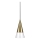 Ideal Lux - LED-kattokruunu johdossa CONO 1xGU10/7W/230V halkaisija 15 cm CRI 90 messinki