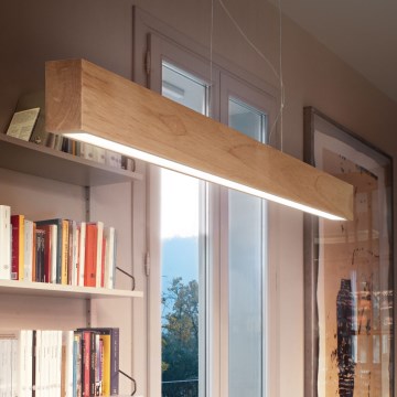 Ideal Lux - LED-kattokruunu johdossa CRAFT LED/32W/230V CRI 90 pyökki