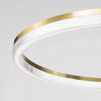 Ideal Lux - LED-kattokruunu johdossa CROWN LED/30W/230V 3000K halkaisija 60 cm CRI 90 messinki