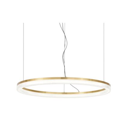 Ideal Lux - LED-kattokruunu johdossa CROWN LED/42W/230V 3000K halkaisija 80 cm CRI 90 messinki