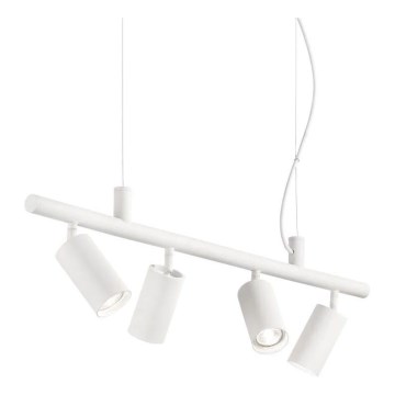 Ideal Lux - LED-kattokruunu johdossa DYNAMITE 4xGU10/7W/230V CRI 90 valkoinen