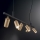 Ideal Lux - LED-kattokruunu johdossa DYNAMITE 6xGU10/7W/230V CRI 90 musta/messinki
