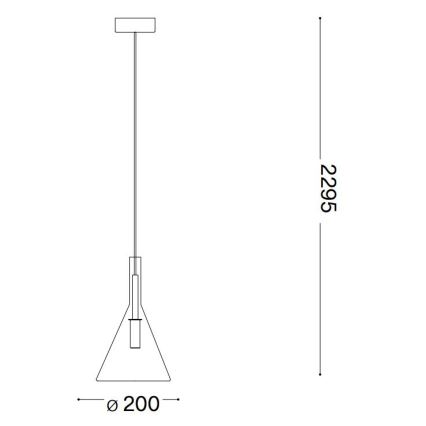 Ideal Lux - LED-kattokruunu johdossa EMPIRE 1xG9/3W/230V