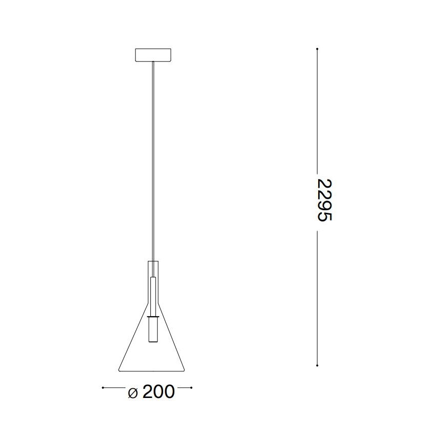 Ideal Lux - LED-kattokruunu johdossa EMPIRE 1xG9/3W/230V