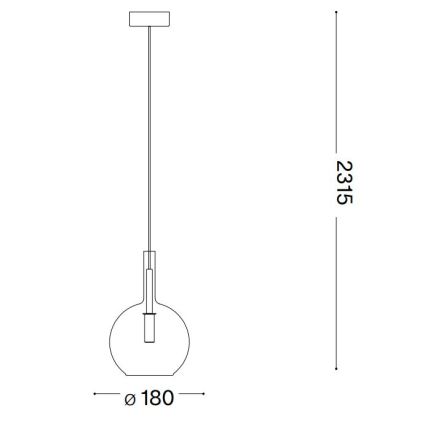 Ideal Lux - LED-kattokruunu johdossa EMPIRE 1xG9/3W/230V