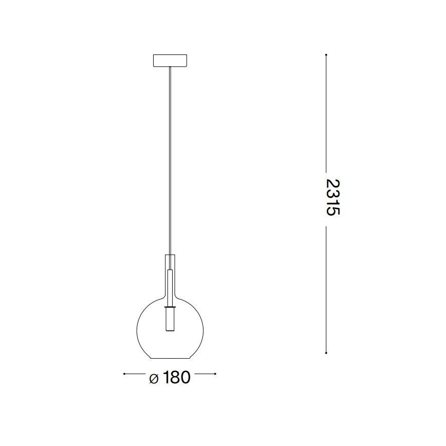 Ideal Lux - LED-kattokruunu johdossa EMPIRE 1xG9/3W/230V