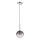 Ideal Lux - LED-kattokruunu johdossa EQUINOXE 1xG4/2W/230V halkaisija 15 cm kiiltävä kromi/savuinen