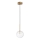 Ideal Lux - LED-kattokruunu johdossa EQUINOXE 1xG4/2W/230V halkaisija 15 cm messinki/läpinäkyvä