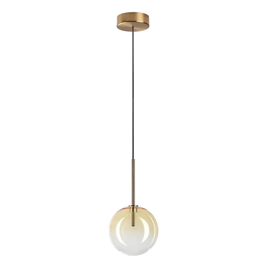 Ideal Lux - LED-kattokruunu johdossa EQUINOXE 1xG4/2W/230V halkaisija 15 cm messinki/savuinen