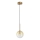 Ideal Lux - LED-kattokruunu johdossa EQUINOXE 1xG4/2W/230V halkaisija 15 cm messinki/savuinen
