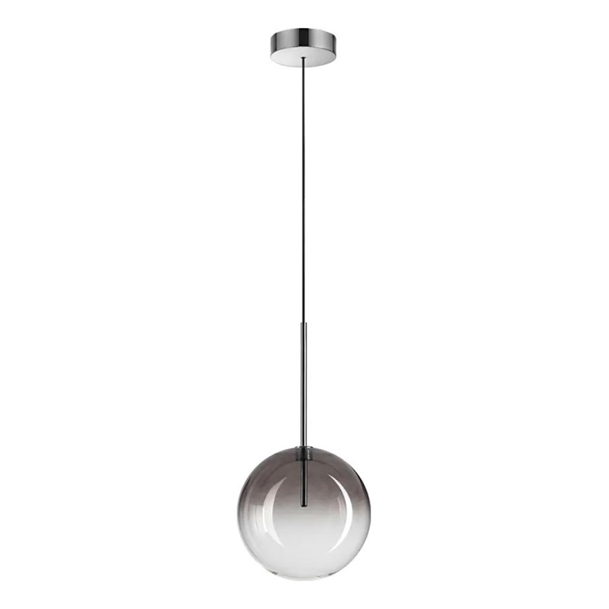 Ideal Lux - LED-kattokruunu johdossa EQUINOXE 1xG4/2W/230V halkaisija 20 cm kiiltävä kromi/savuinen