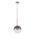 Ideal Lux - LED-kattokruunu johdossa EQUINOXE 1xG4/2W/230V halkaisija 20 cm kiiltävä kromi/savuinen