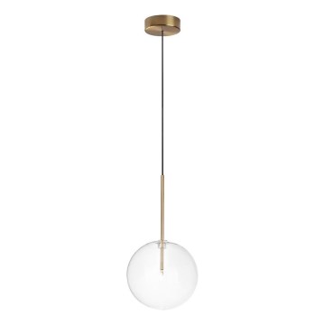 Ideal Lux - LED-kattokruunu johdossa EQUINOXE 1xG4/2W/230V halkaisija 20 cm messinki/läpinäkyvä