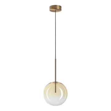 Ideal Lux - LED-kattokruunu johdossa EQUINOXE 1xG4/2W/230V halkaisija 20 cm messinki/savuinen