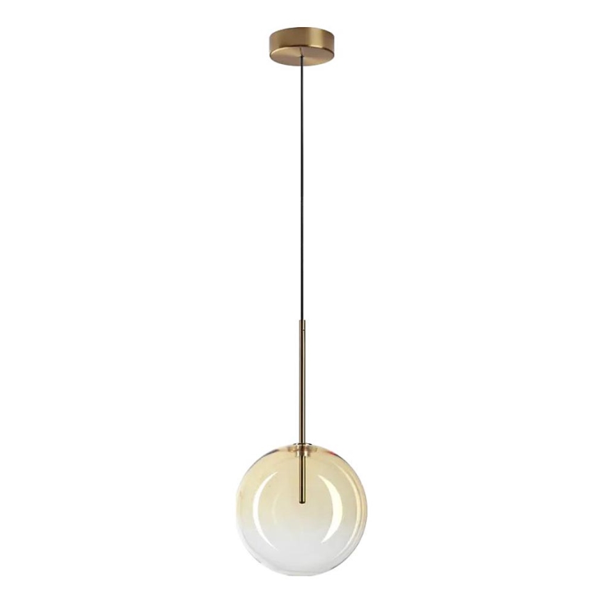 Ideal Lux - LED-kattokruunu johdossa EQUINOXE 1xG4/2W/230V halkaisija 20 cm messinki/savuinen