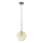 Ideal Lux - LED-kattokruunu johdossa EQUINOXE 1xG4/2W/230V halkaisija 20 cm messinki/savuinen
