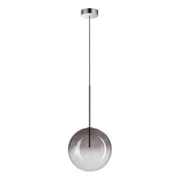 Ideal Lux - LED-kattokruunu johdossa EQUINOXE 1xG4/2W/230V halkaisija 25 cm kiiltävä kromi/savuinen