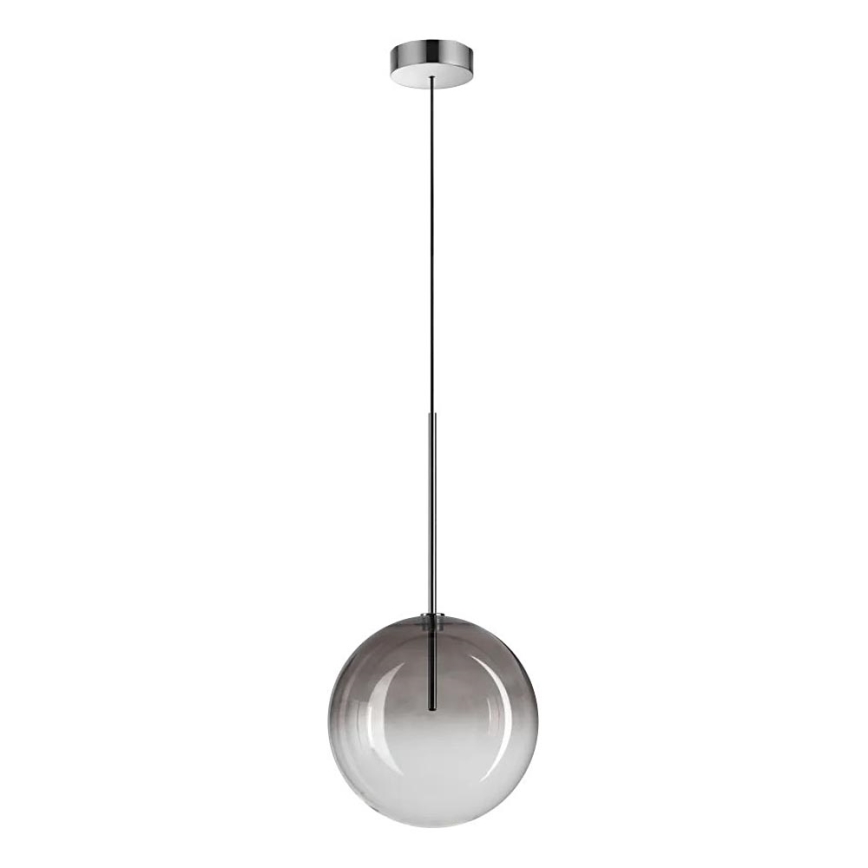 Ideal Lux - LED-kattokruunu johdossa EQUINOXE 1xG4/2W/230V halkaisija 25 cm kiiltävä kromi/savuinen