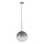 Ideal Lux - LED-kattokruunu johdossa EQUINOXE 1xG4/2W/230V halkaisija 25 cm kiiltävä kromi/savuinen