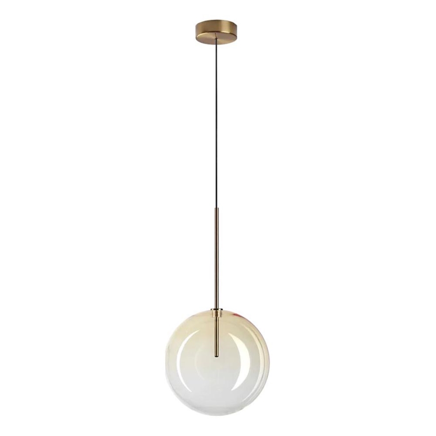 Ideal Lux - LED-kattokruunu johdossa EQUINOXE 1xG4/2W/230V halkaisija 25 cm messinki/savuinen