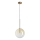 Ideal Lux - LED-kattokruunu johdossa EQUINOXE 1xG4/2W/230V halkaisija 25 cm messinki/savuinen