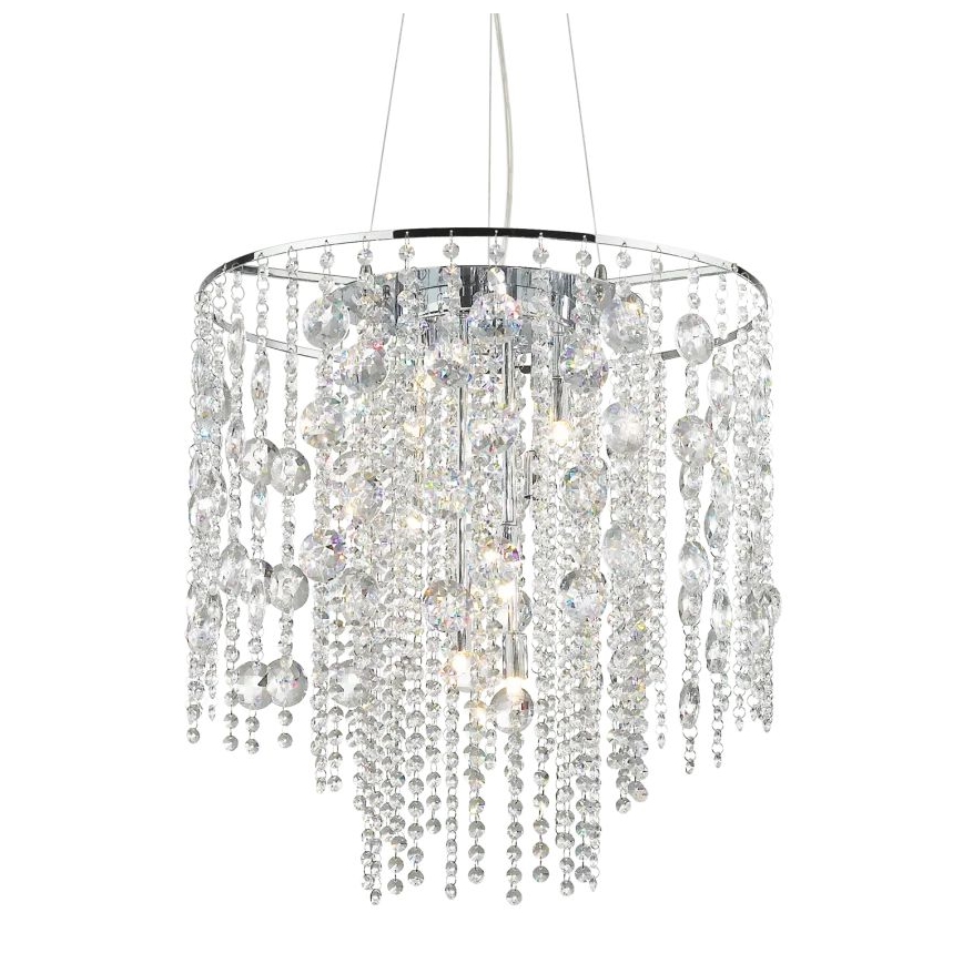 Ideal Lux - LED-kristallikruunu johdossa EVASIONE 10xG9/3W/230V halkaisija 51 cm kiiltävä kromi