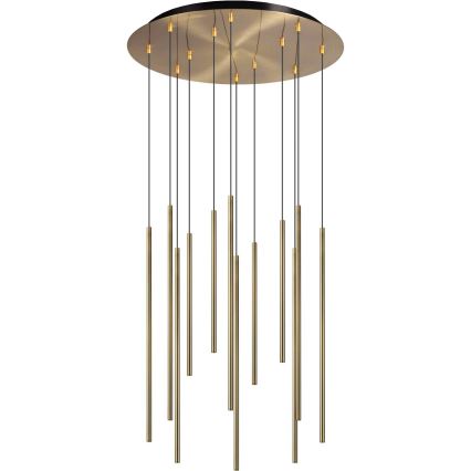 Ideal Lux - LED-kattokruunu johdossa FILO LED/25W/230V messinki