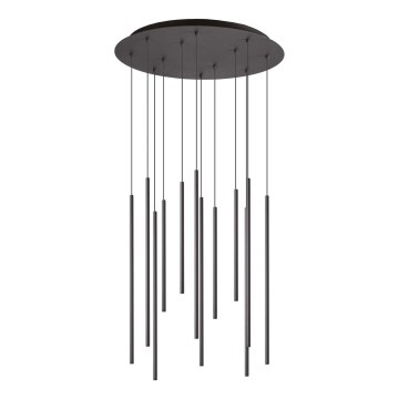 Ideal Lux - LED-kattokruunu johdossa FILO LED/25W/230V musta