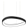 Ideal Lux - LED-kattokruunu johdossa GEMINI LED/38W/230V halkaisija 42,5 cm CRI 90 musta