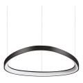 Ideal Lux - LED-kattokruunu johdossa GEMINI LED/48W/230V halkaisija 61 cm musta