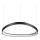 Ideal Lux - LED-kattokruunu johdossa GEMINI LED/48W/230V halkaisija 61 cm musta