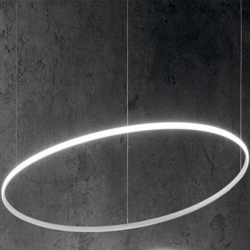 Ideal Lux - LED-kattokruunu johdossa HULAHOOP LED/46W/230V 3000K halkaisija 100 cm CRI 90 valkoinen