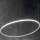 Ideal Lux - LED-kattokruunu johdossa HULAHOOP LED/46W/230V 3000K halkaisija 100 cm CRI 90 valkoinen