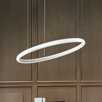 Ideal Lux - LED-kattokruunu johdossa MIRACLE LED/25W/230V halkaisija 40 cm CRI 90 mattakromi