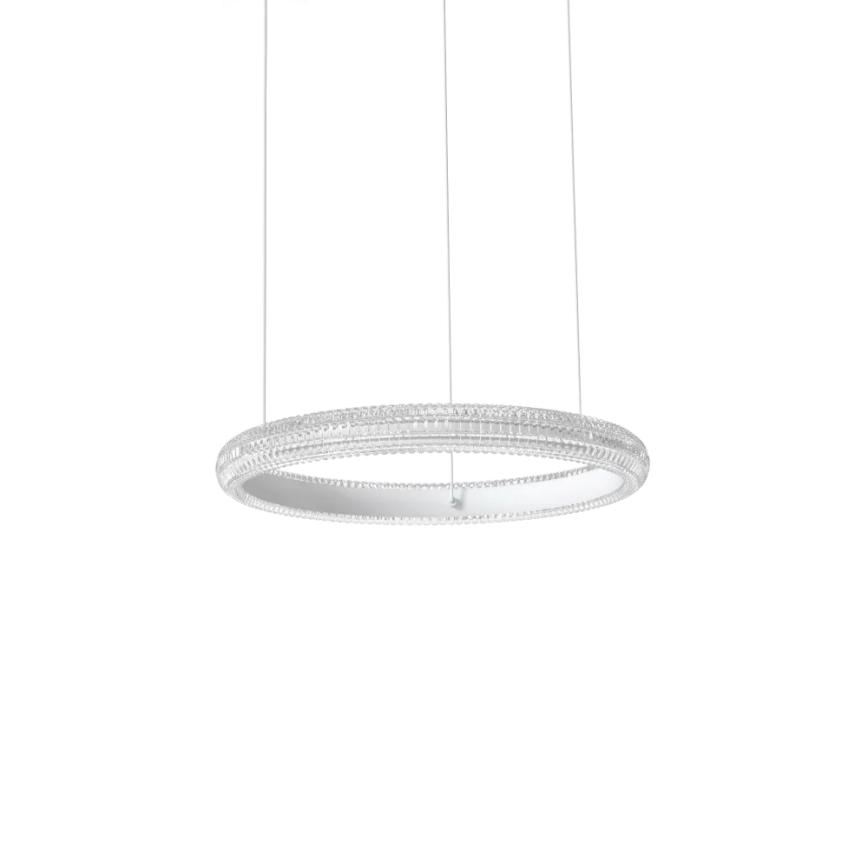 Ideal Lux - LED-kattokruunu johdossa MIRACLE LED/25W/230V halkaisija 40 cm CRI 90 mattakromi