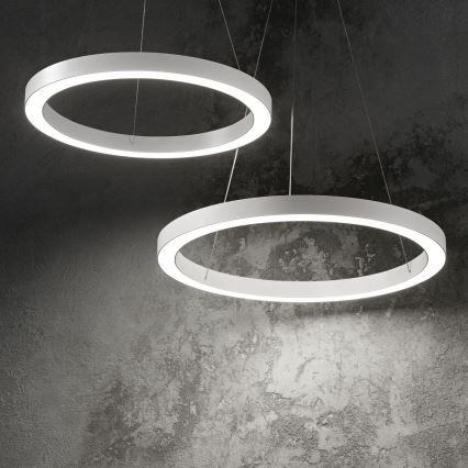 Ideal Lux - LED-kattokruunu johdossa ORACLE LED/35W/230V 3000K halkaisija 70 cm CRI 90 valkoinen
