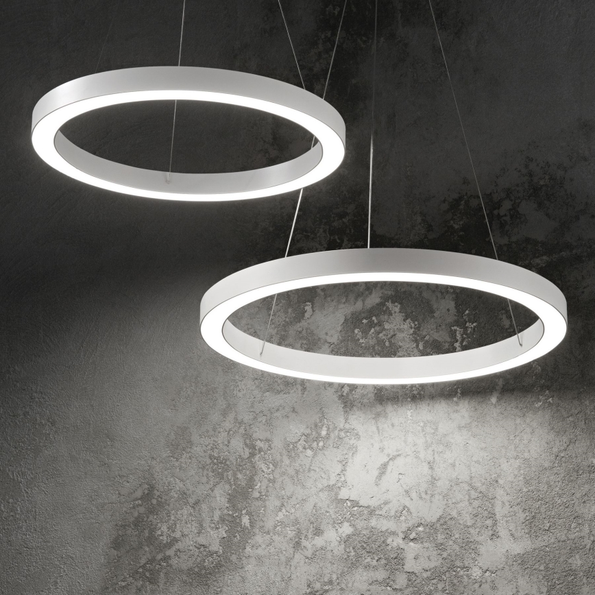 Ideal Lux - LED-kattokruunu johdossa ORACLE LED/35W/230V 3000K halkaisija 70 cm CRI 90 valkoinen