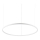 Ideal Lux - LED-kattokruunu johdossa ORACLE LED/55W/230V 3000K halkaisija 90 cm valkoinen